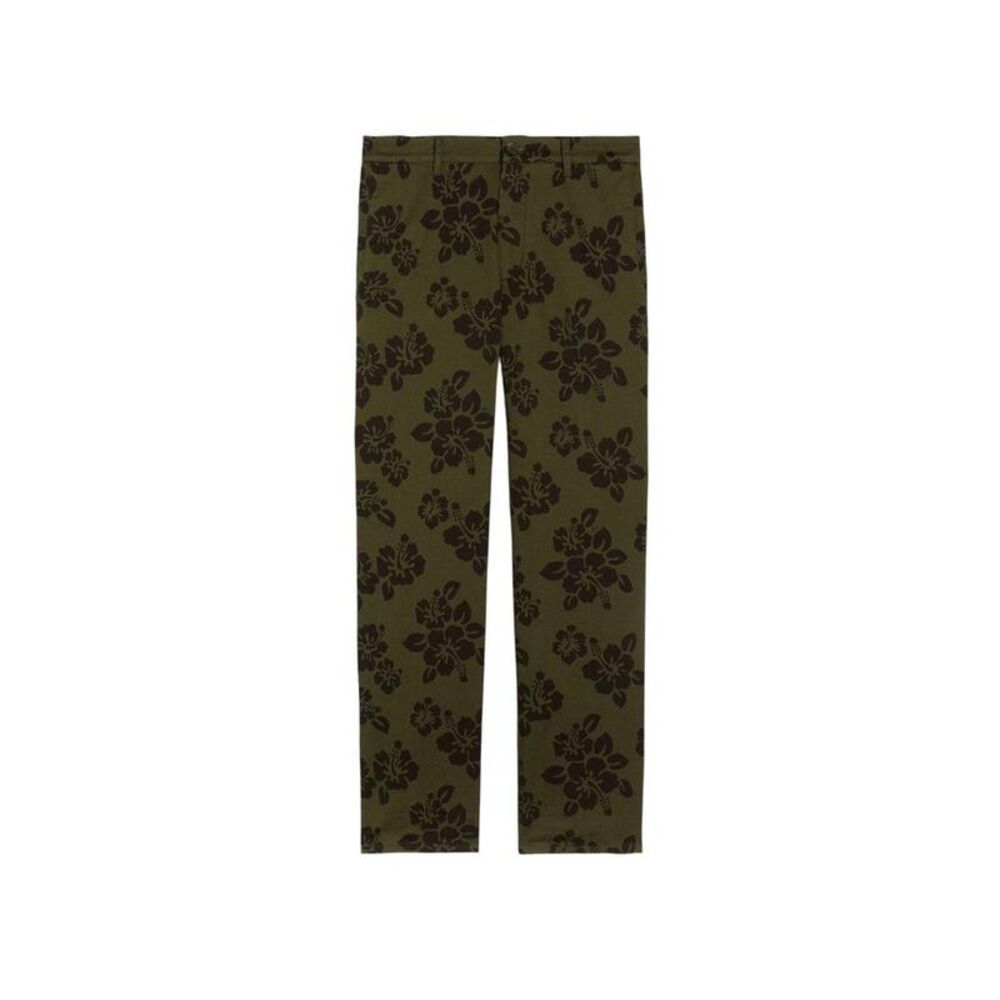ASPESI Men's Tropical Floral Print Straight Leg Pants Men KHAKI